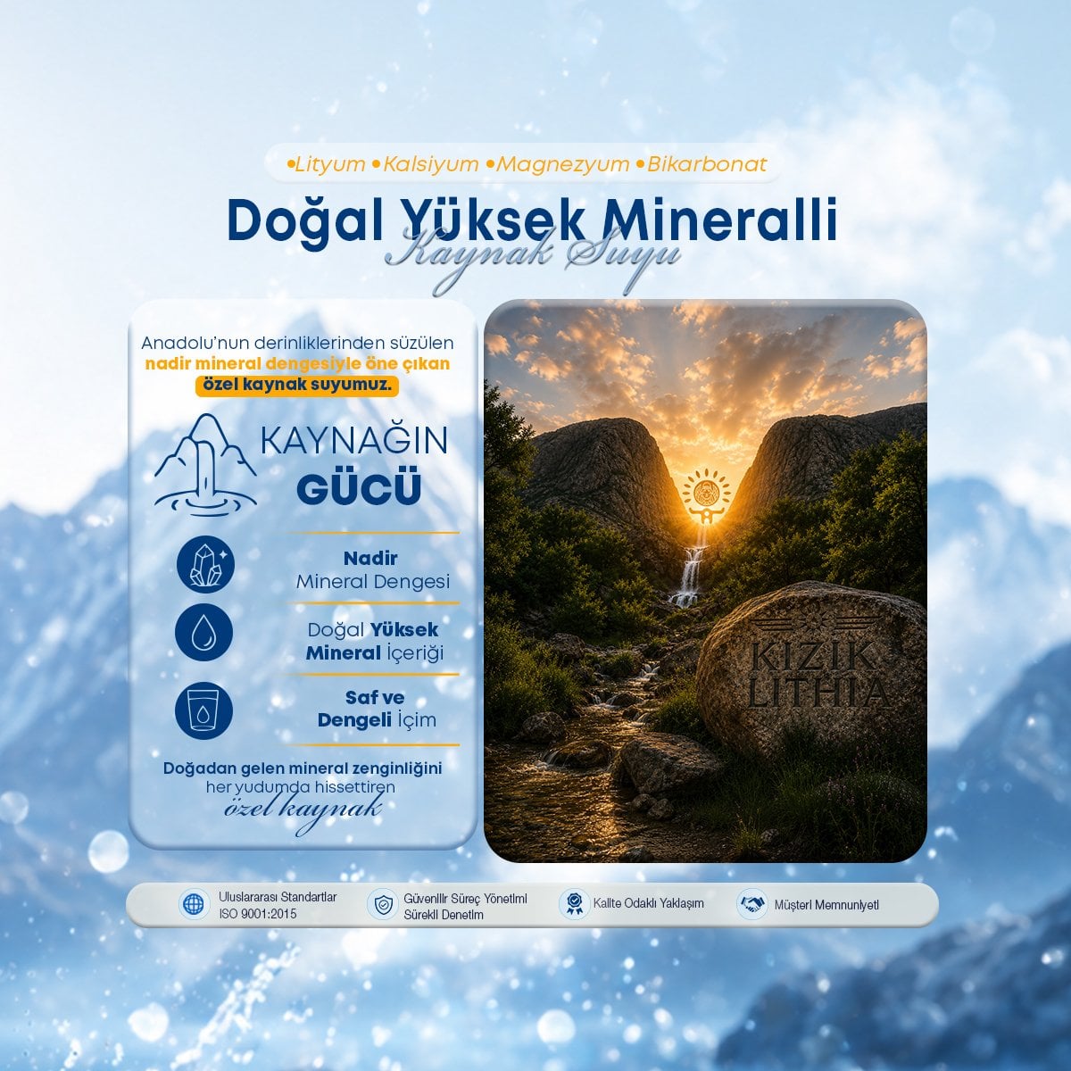 DOĞAL ZENGİN MİNERALLİ SU